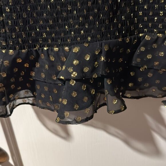 Likely Zephra Metallic Dot Dress Size 4 - Picture 5 of 9